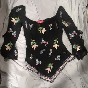 Gorgeous embordere sexy top